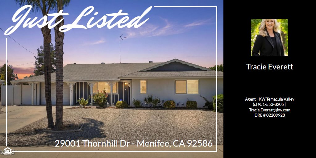 Just listed for 29001 Thornhill Dr